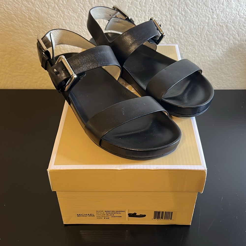 michael kors black sandals